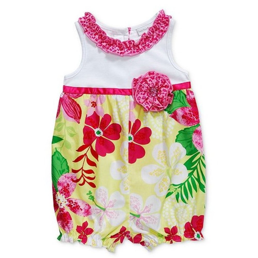 3/$33 NWT Beautiful Sweet Heart Rose Romper One Piece Size 24M